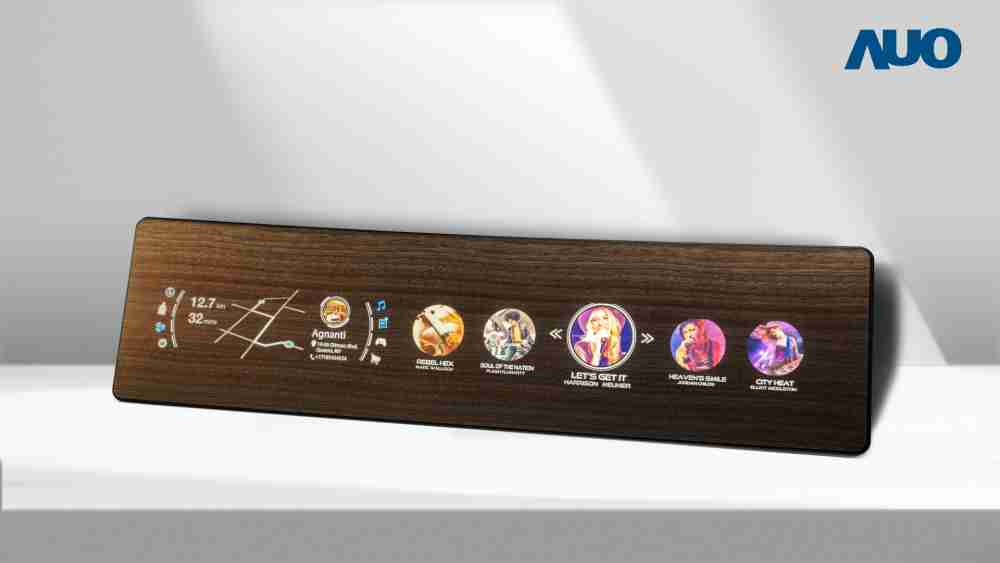 万利研发全球最高穿透度达80%的AmLED木纹显示器，，，，可于使用时呈现高亮度、、、清晰可见的信息，，并在不使用时回归为单纯的饰板，，，节能兼具美观