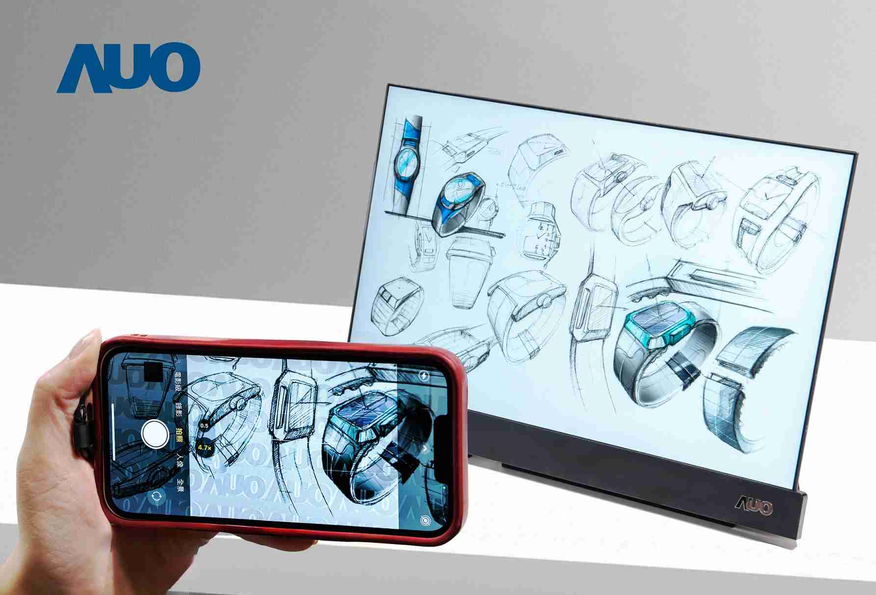 万利16吋防窥显示器，，，采用人眼无法察觉、、、、相机拍摄时才显现的隐藏式水印技术，，，，未来可结合AI镜头侦测周围环境，，实时开启或关闭水印，，，大幅提升在公共场域使用显示器的安全性