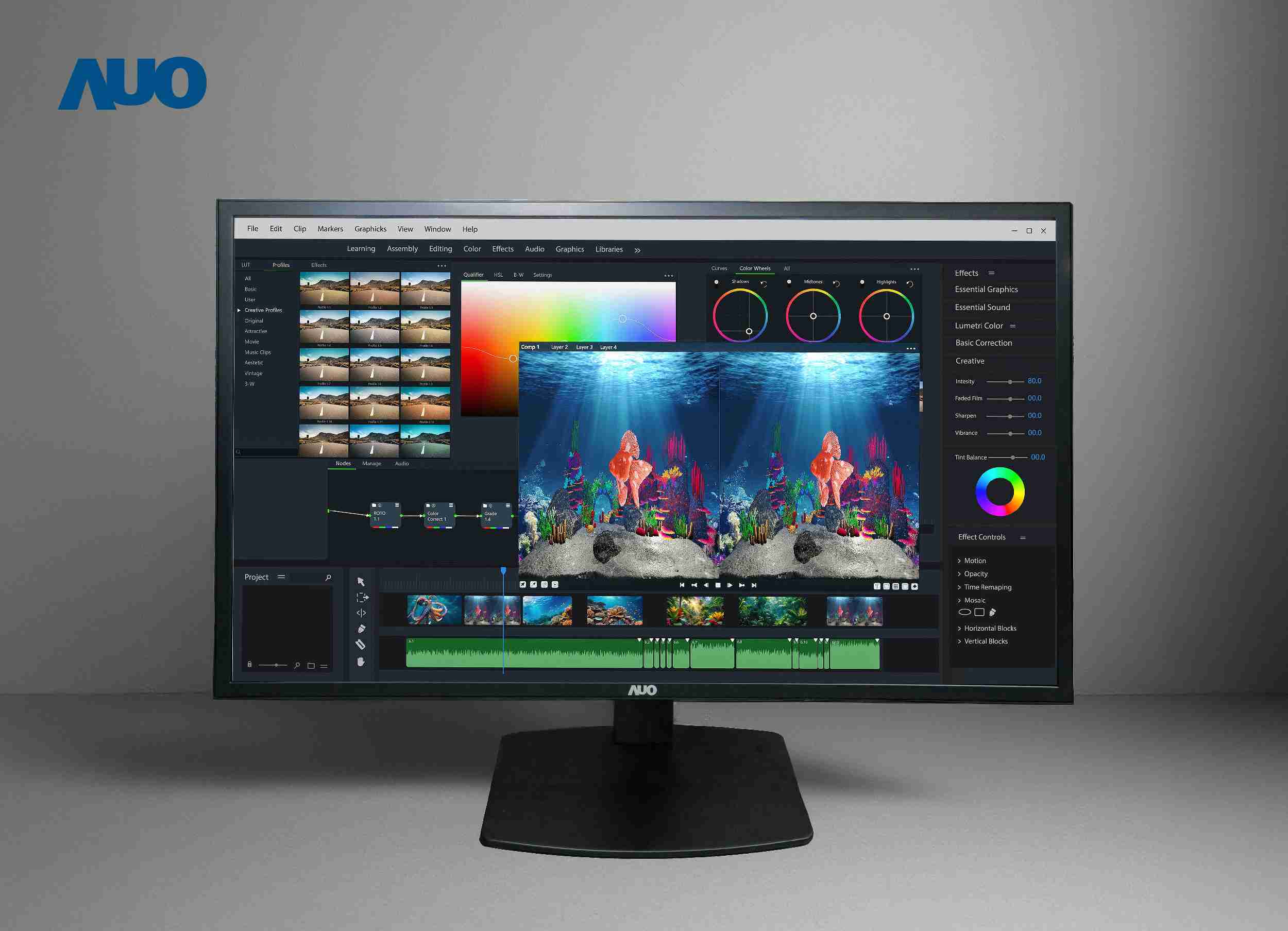 万利开发32吋2D/3D专业桌上型显示器，，拥有8K4K超高分辨率，，，，并以低串扰算法优化3D显示效果，，，搭载自动眼球追踪功能，，，能实时调整3D图像，，，进行实时2D与3D无缝共存窗口，，，，提供图像设计工作者突破二维接口的崭新工作氛围与效率